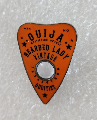 OUIJA KRISTALLKUGEL orange PLANCHETTE ~ RARITÄT SAMMLERSTÜCK ANSTECKNADEL ~ KOSTENLOSER VERSAND! - Bild 2 von 4