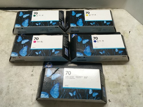 Buy New Lot of 5 OEM HP 70 Ink 