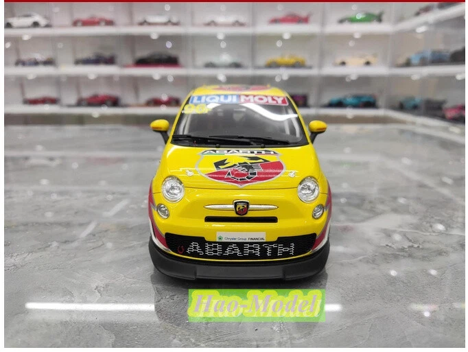 Abarth 695Gara Resina Diecast Modelo Coche Exhibición Hobby Adornos Rojo Velocidad Alta 1:18 Foto 2 de 4