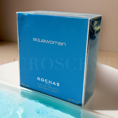 Rochas Aquawoman women's perfume fragrance EDT 3.4oz / 100ml NEW