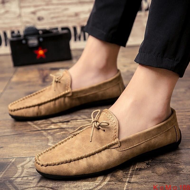Fashion Mens soft Moccasins Slip On Loafers comfy Casual Driving Boat Shoes New