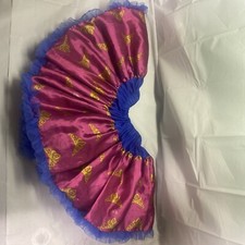 DISNEY TUTU COUTURE PRINCESS TULLE SKIRT SIZE 6/6x Blue Pink Princess Rare