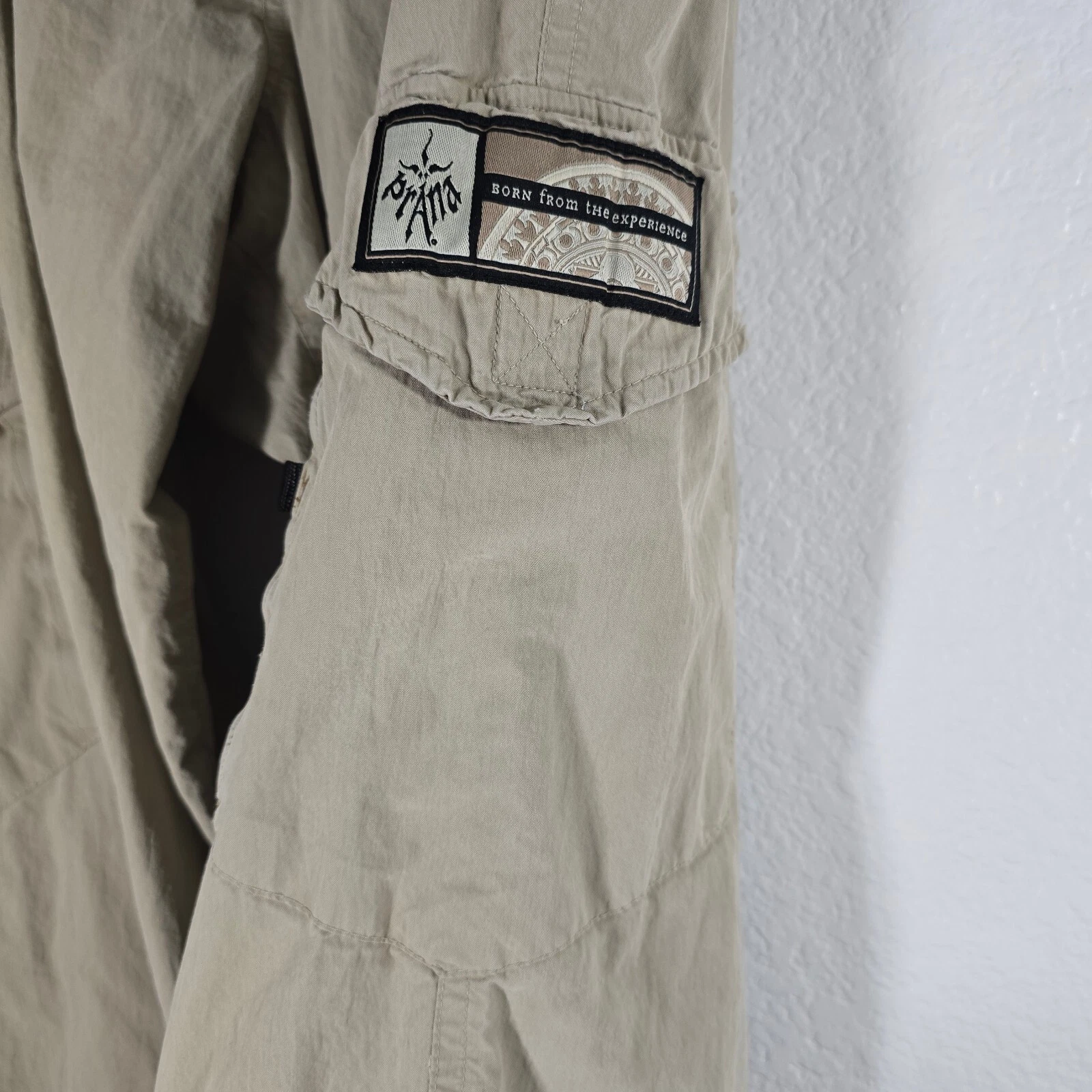 prana cargo flat front straight leg belted roll up cuffs pants