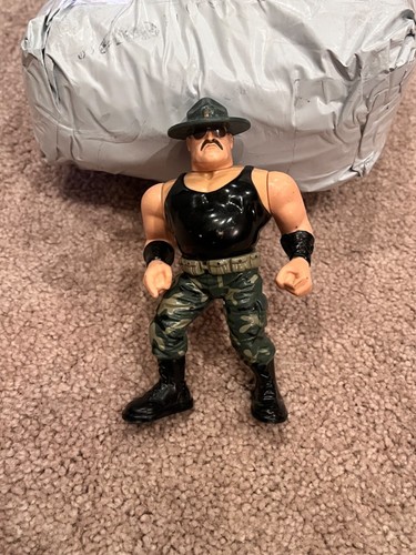 Hasbro WWF Sgt Slaughter Wrestling Action Figure S...