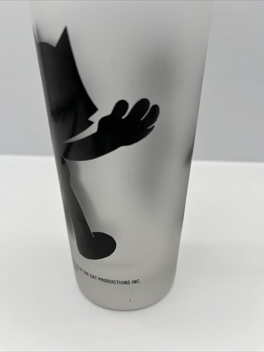 Felix The Cat Monkeys Of Melbourne Frosted Drinking Glass Vintage 1994 Retro - Picture 14 of 16
