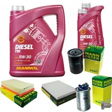MANN Inspektionspaket 7L MANNOL Diesel TDI 5W-30 für VW Passat 3A2 35I 1.9