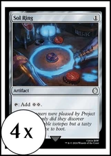 MTG - 4 x Sol Ring - Playset 4x x4 - Universes Beyond: Fallout