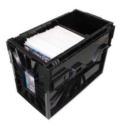 New (5 ct) BCW Short Comic Book Storage Bin-Black-Heavy Duty Plastic Bin