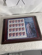US Postage Stamps Humphrey Bogart Legends Of Hollywood 32c 20 stamps Framed👍