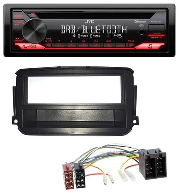 JVC CD DAB USB Bluetooth MP3 Autoradio für Smart ForTwo (451, ab 2010) - Bild 1 von 4