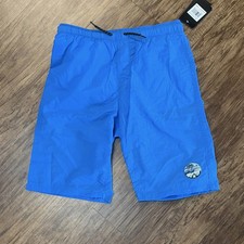 Hurley Board Shorts Boys Neptune Blue Drawstring Lined Back Pocket Size L