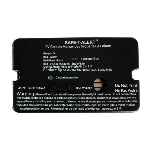 Safe-T-Alert 45-741-Bl 45-Series Combo Carbon Monoxide Propane Alarm Surface