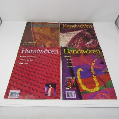 Handwoven Magazine 1995 vintage  4 Back Issues Interwoven