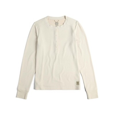 Topo Designs Waffle Henley Long Sleeve Womens Medium