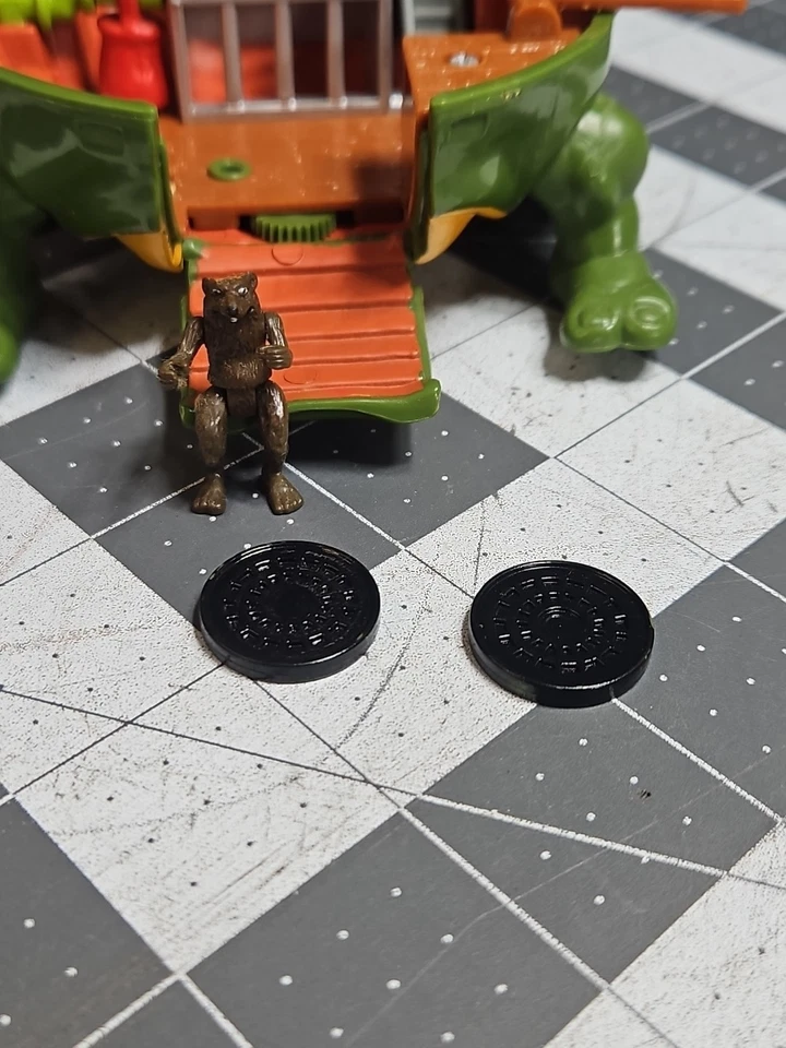 TMNT 1994 MINI MUTANTE LEONARDO JUEGO DE ALCANTARILLADO Master Splinter Chair incompleto  Foto 3 de 4