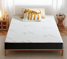 Twin 6" Gel Memory Foam Mattress Medium Firm Cooling Bed CertiPUR Washable Cover