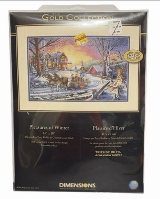 Dimensions 35208 Pleasures of Winter Counted Cross Stitch Kit 