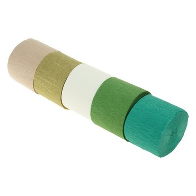 5 Rolls Crepe Paper 410ft Colored Crepe Paper Roll for Wedding Backdrop Birthday