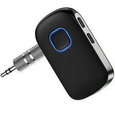 Bluetooth Receiver for Car 3.5mm AUX, Bluetooth 5.0, 16H Battery Life