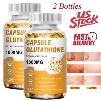 L-Glutathione 1000mg Capsules   Antioxidant, Liver, Immune & Cell Health Support