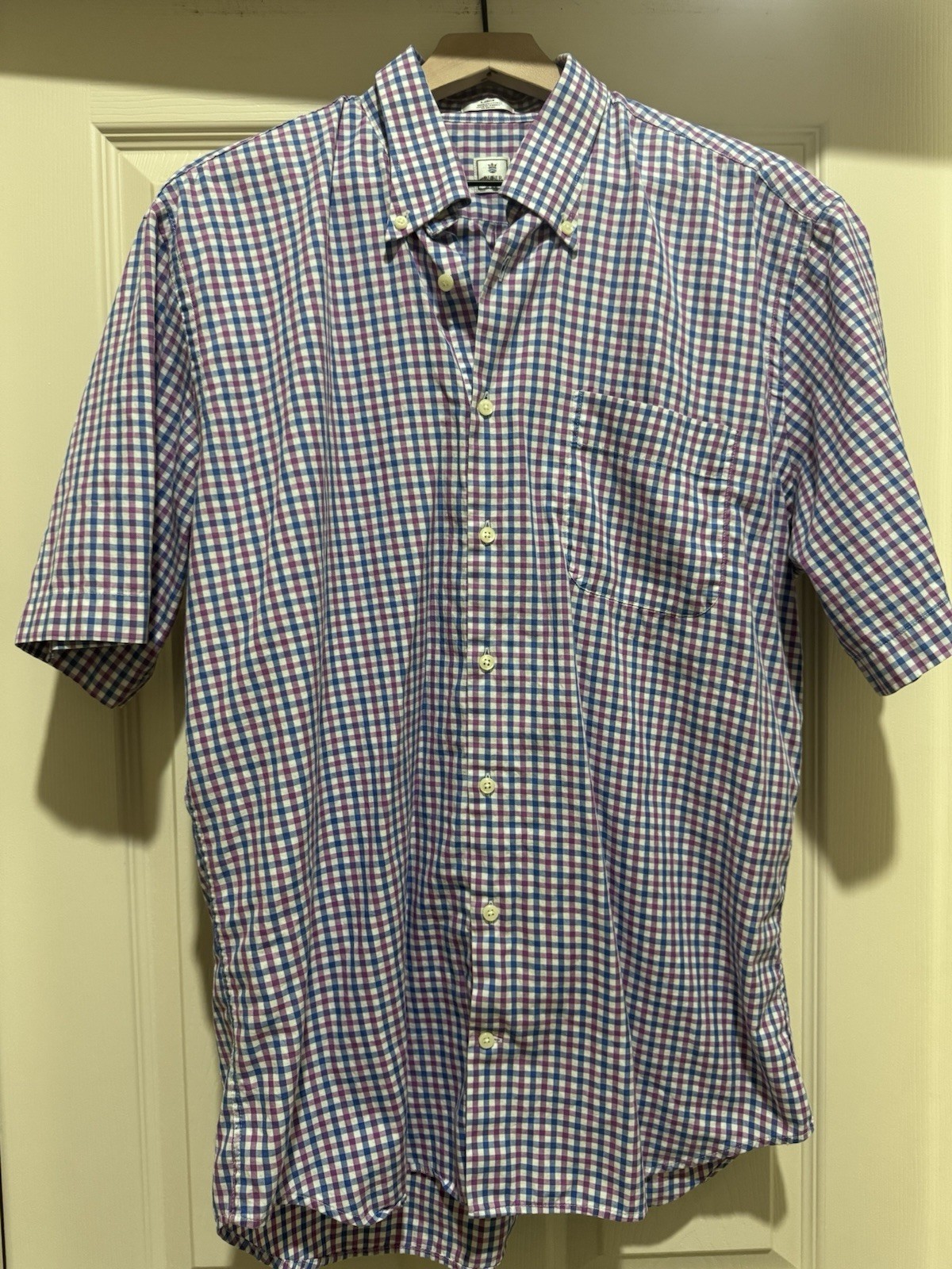 Peter Millar Men's Short Sleeve Plaid Button-Up