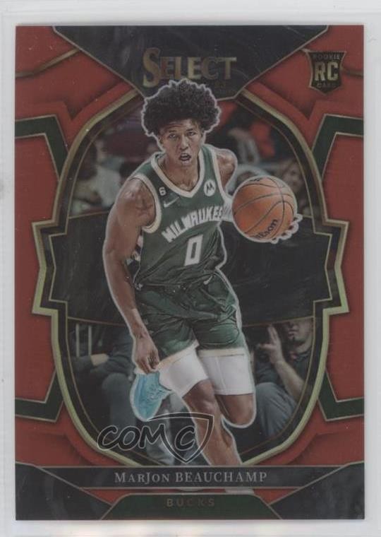 2022-23 Panini Select Concourse Red Prizm 116/199 MarJon Beauchamp #75 3hd