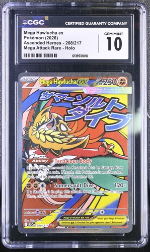 Mega Hawlucha ex graded CGC 10 for sale on eBay