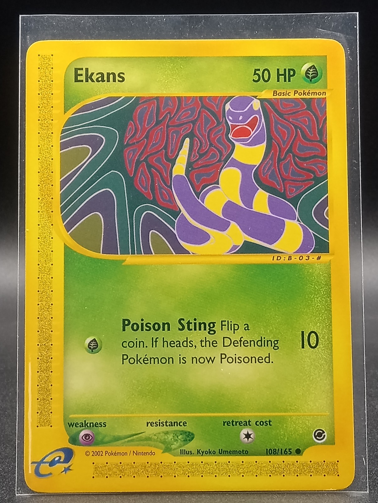 Pokemon ~ Expedition Base Set ~ Ekans 108/165 ~ Mint