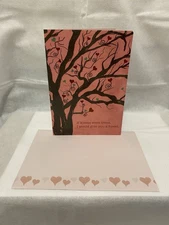 Tree Free Greeting Card Matching Envelope Romantic