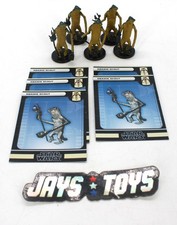 Lot of 5 WOTC Star Wars Miniature Amanin Scout 46/60 w/ Cards