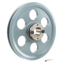 Cast Iron 8.75" Single Groove Pulley Belt A Section 4L and 1-3/8" Sheave Bushing