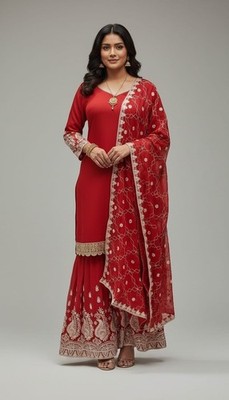 Designer Sharara Suits Bollywood Style 