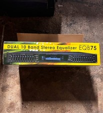 New EMB EQB75 19'' Rack Mount Dual 10 Band 4 Input Stereo Spectrum Equalizer