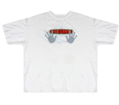 Boys Lie ''First Impression'' White Oversized Graphic T-Shirt O/S #0123
