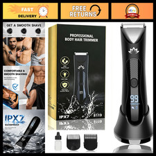 Electric Body Ball Trimmer for Men, Pubic Shaver, Waterproof Grooming Tool