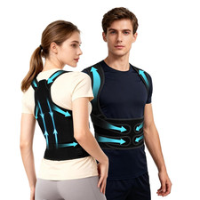 Posture Corrector for Women Men, Back Brace Straightener with Adjustable Suppo