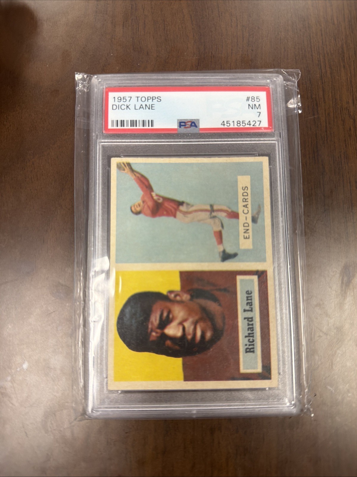 1957 Topps #85 Dick "Night Train" Lane Rookie HOF PSA 7 NM RC