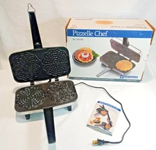 Vintage 1991 Pizzelle Chef 300 Non-stick Italian Cookie Maker Made in the USA
