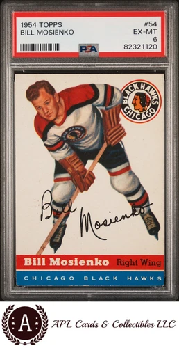 1954 Topps #54 Bill Mosienko PSA 6