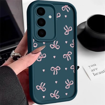 Cute Bow Silikon Schutz Hülle Für Samsung Galaxy A56 A17 A36 A26 A16 A25 A35 A54