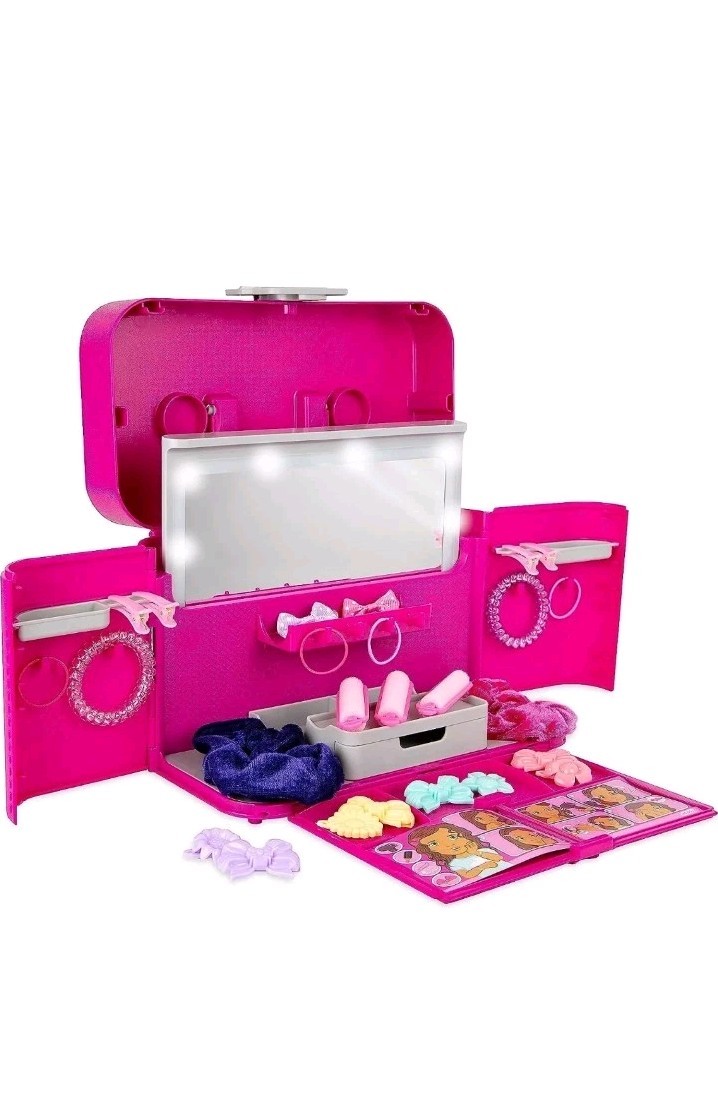 Casdon Ultimate Styling Case Faltbarer Haarstylingkoffer für Kinder ab 3+ Jahren