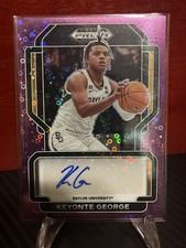 Keyonte George FRESHMAN AUTO 2022 Panini Prizm Draft Picks Purple Disco  /50