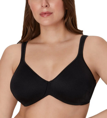 BALI Live It Up 2-Ply Seamless Underwire Comfort Bra sz 34D Black DF3353
