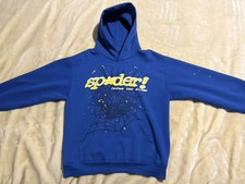 Sp5der TC Hoodie Blue (Lightly Used Men s Lar...