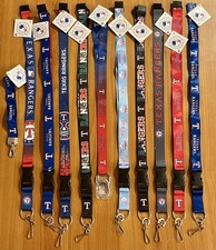 Lot of 11 Texas Rangers Lanyards New With Tags MLB Blue Red White