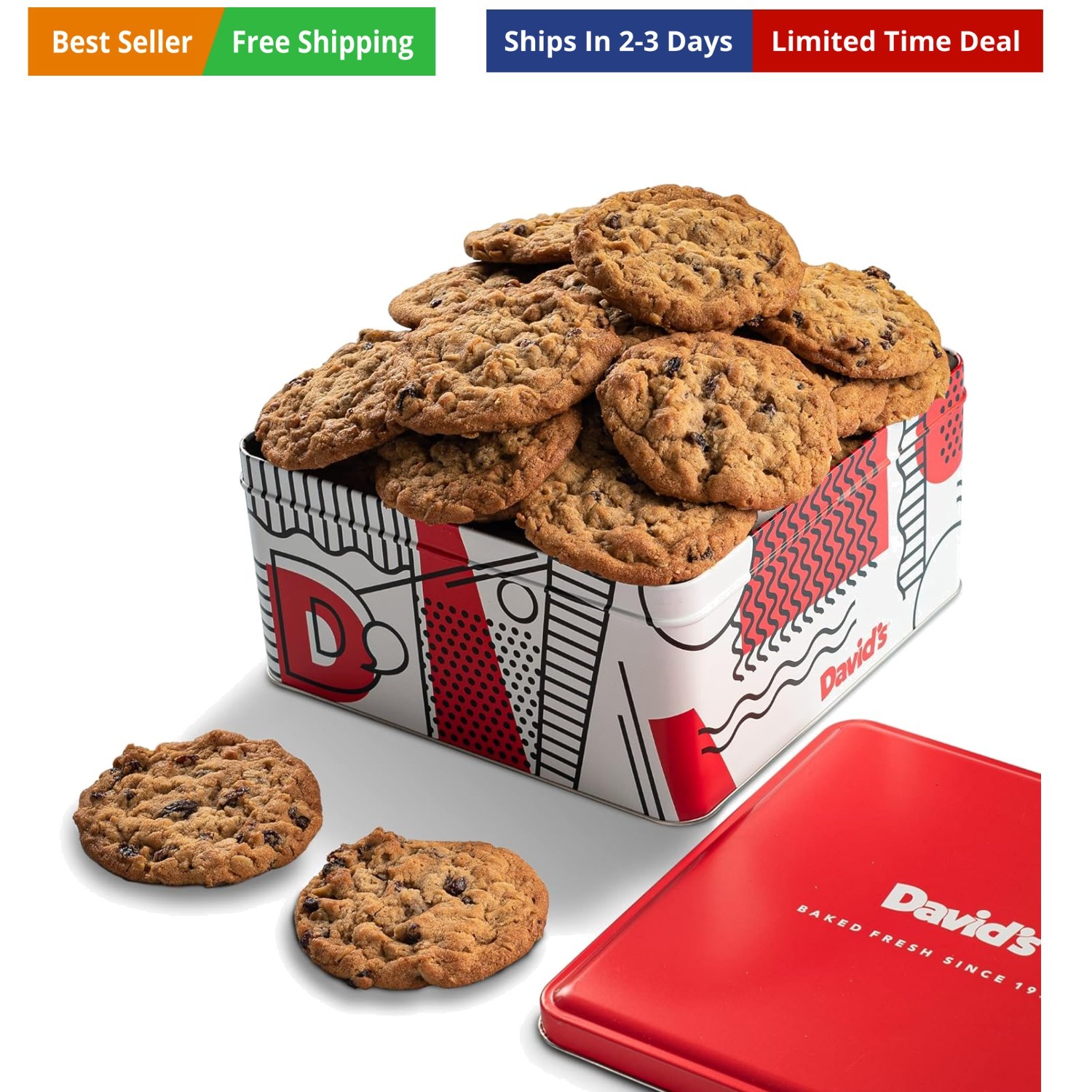 2lbs Oatmeal Raisin Fresh Baked Cookies - Delectable &  Ingr