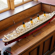 HighQuality Building Blocks 9090 Pcs set for 10294 Titanic Large Cruise Ship Toy