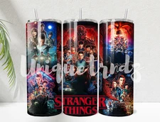 Stranger Things Straight 20oz Tumbler Mugs Cup Insulated Stainless Steel