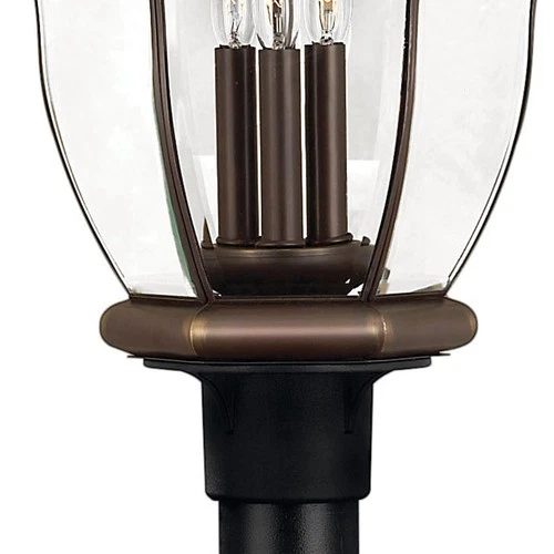 Hinkley Lighting H2447 San Clemente 26.5" Tall 3 Light Post Light - Black - Picture 6 of 8