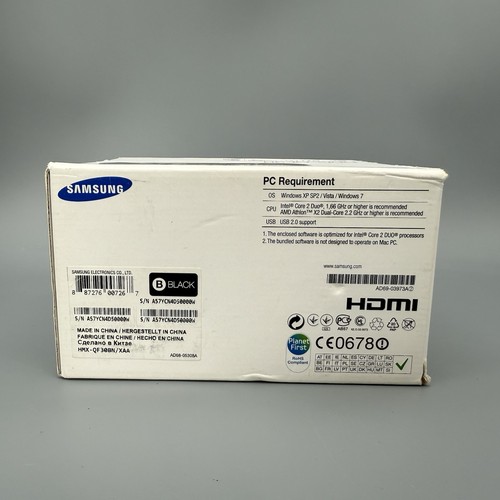 Videocamera Samsung HMX-QF30 Full HD 20x zoom ottico WiFi Connect UStream IMBALLO ORIGINALE - Foto 5 di 6